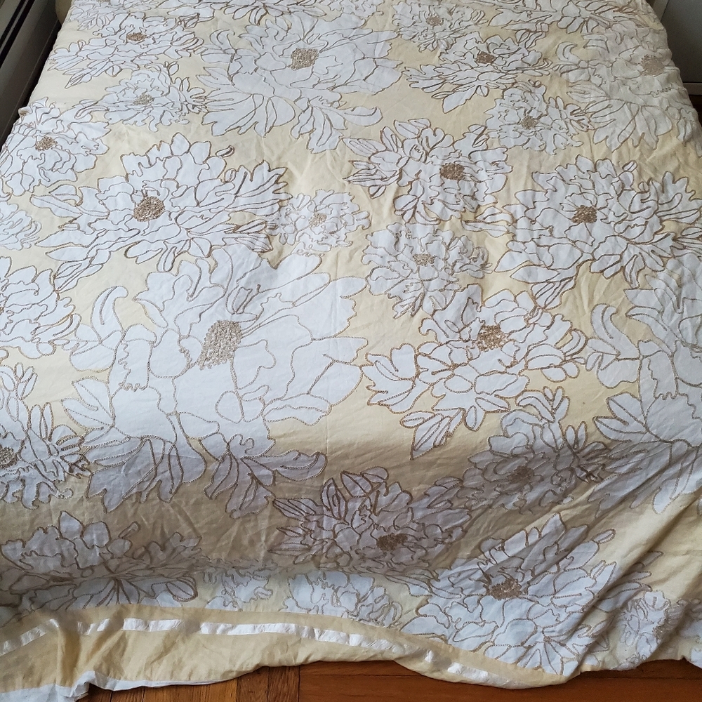 Anthropologie queen duvet cover
